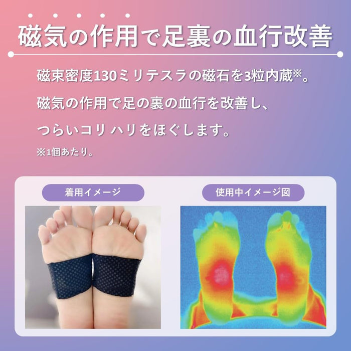Pip Elekiban Sole Band 130Mt 2 Pcs Magnetic Therapy for Stiff Feet & Acupuncture