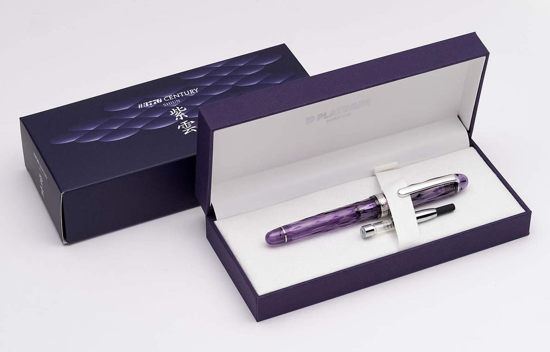 Platinum Fountain Pen 3776 Century Shiun Medium from Fuji Shunkei Series Pnb-35000Ss 84-3