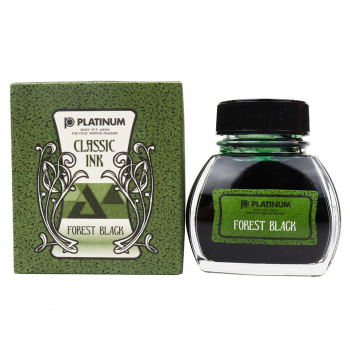 Platinum Fountain Pen Classic 44 with Forest Black Bottle Ink Model Inkk-2000-44