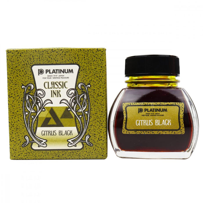 Platinum Fountain Pen Classic 47 Citrus Black Bottle Ink Inkk-2000