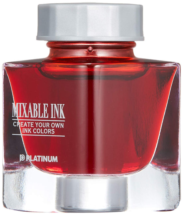 Platinum Flame Red Fountain Pen with Mixable Bottle Ink M-1000-11
