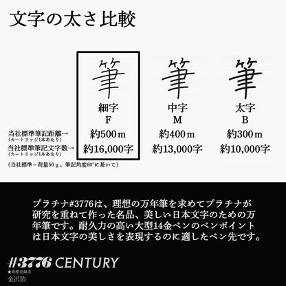 Platinum Century Kanazawa Foil Shoryu Fine Point Fountain Pen Pnb-35000H#57-2