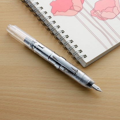 Platinum Curidas Retractable Fine Point Fountain Pen Prism Crystal Pkn-7000#6-F With Love Sticker