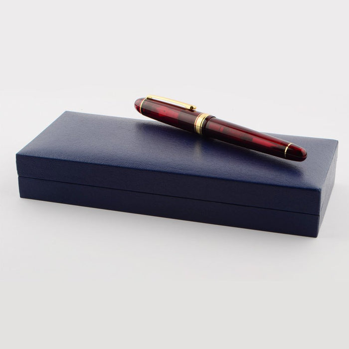 白金品牌 #3776 Century Bold 经典勃艮第红色钢笔