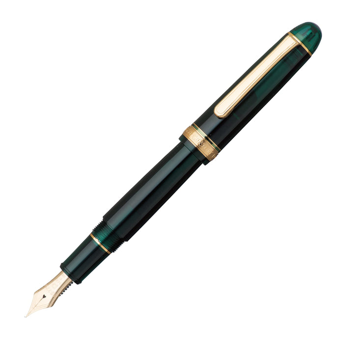 Platinum Fountain Pen #3776 Century Laurel Green Fine Point - Pnb-15000#41-2