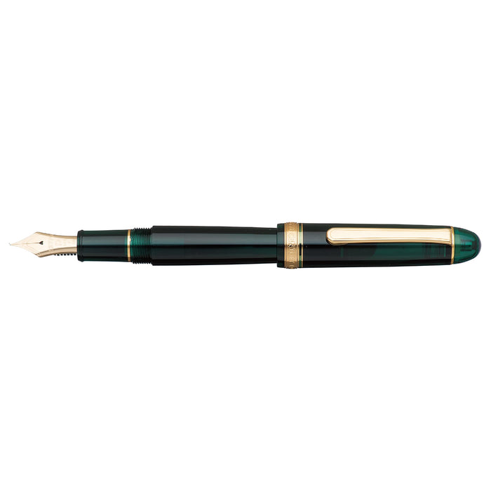 Platinum Fountain Pen #3776 Century Laurel Green Fine Point - Pnb-15000#41-2