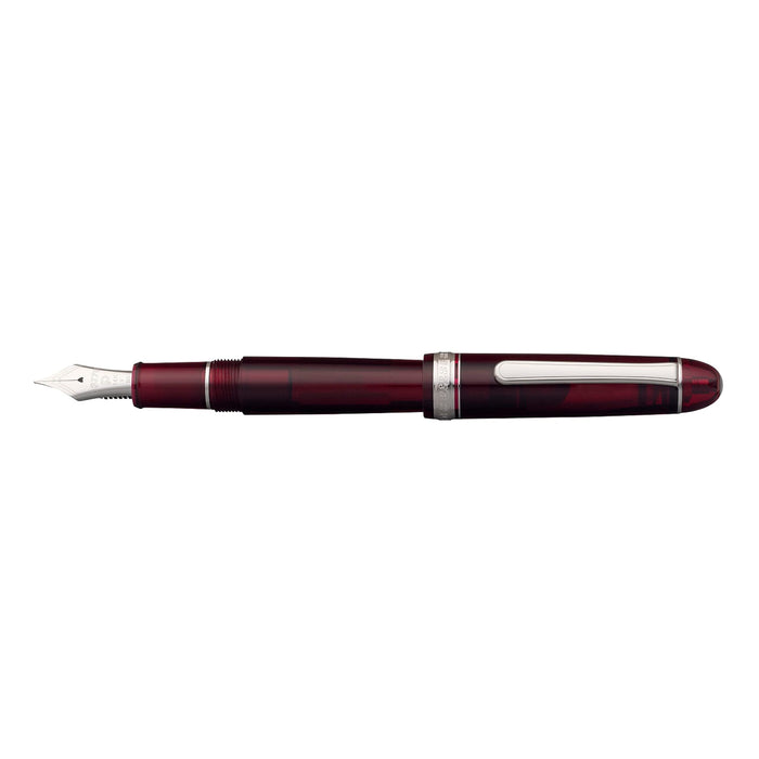 Platinum #3776 Century Burgundy Fountain Pen with Extra Thick Rhodium Pnb-18000Cr #71-5