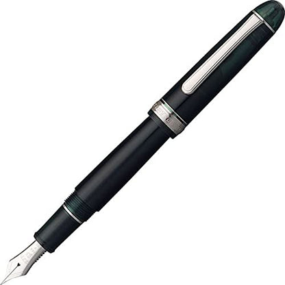Platinum Fountain Pen #3776 Century Extra Thick Rhodium Laurel Green - Pnb-18000Cr #41-5