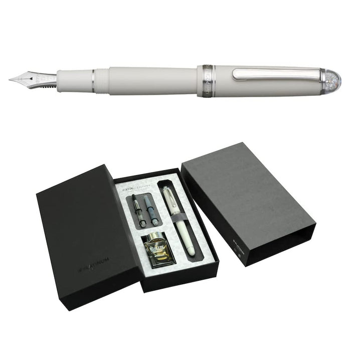 Platinum Brand #3776 Century Yvoire F Fountain Pen with Heart-Shaped Design