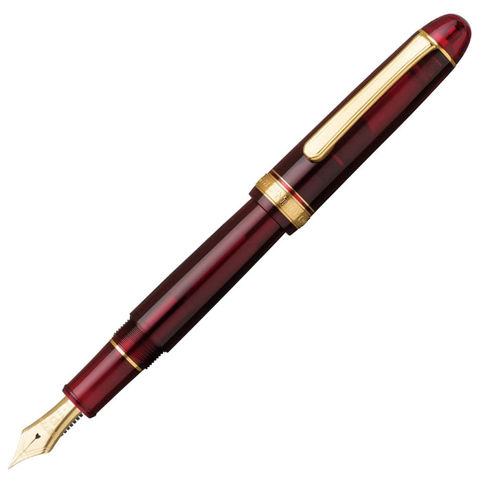 Platinum Fountain Pen #3776 Century Bold Burgundy Regular Import B Bold Series