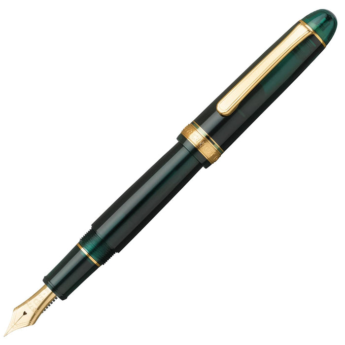 鉑金 #3776 世紀桂冠綠色鋼筆，附粗筆尖