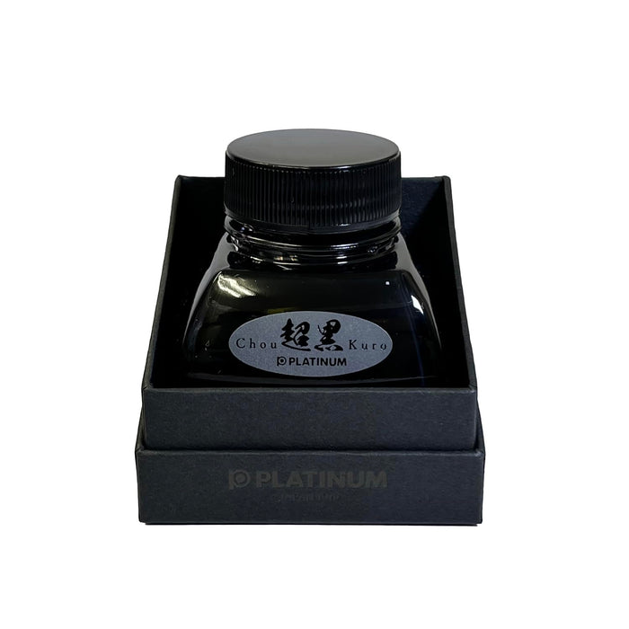 Platinum Brand Fountain Pen with Super Black 60ml Ink Bottle