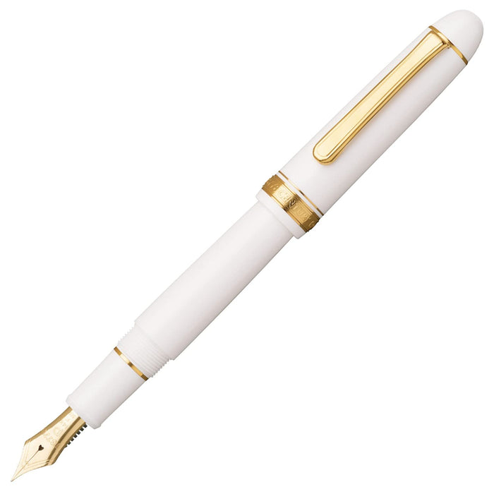 Platinum #3776 Century Chenonceau White Fountain Pen Extra Bold Regular Import