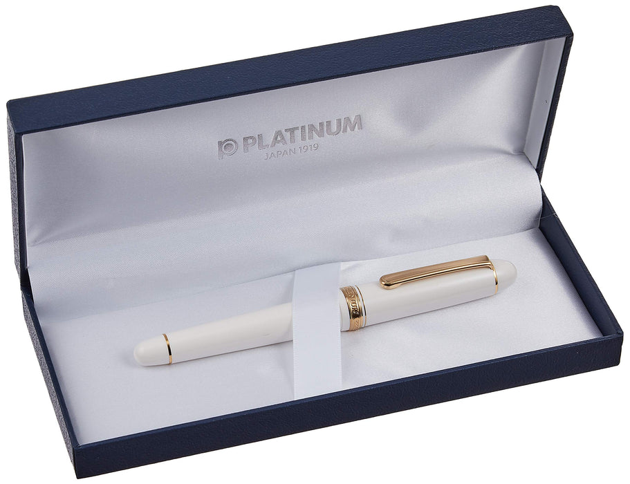 Platinum Fountain Pen Century - Ultra Fine Chenonceau White