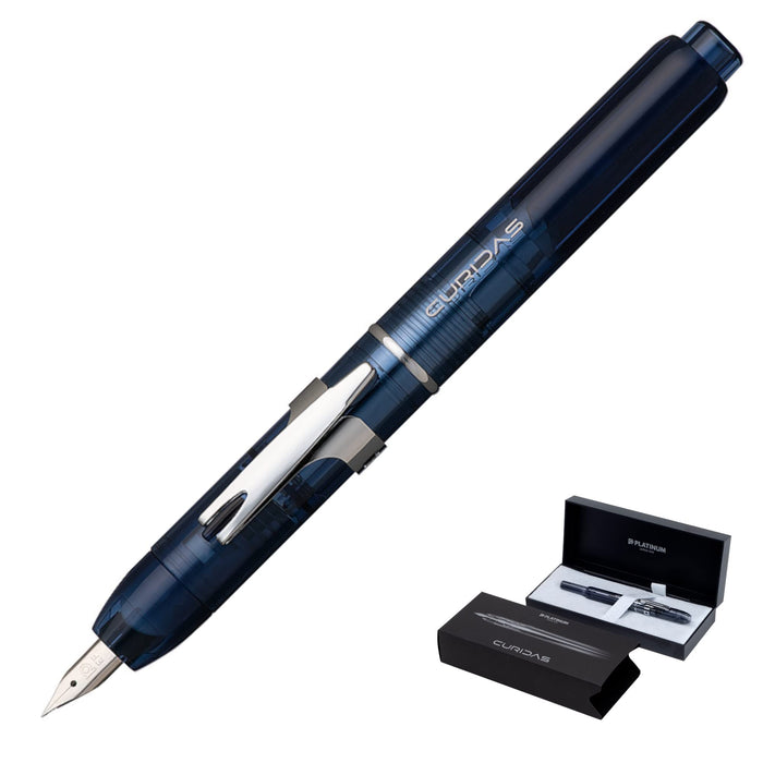 Platinum Brand Curidas Abyss Blue Extra Fine Fountain Pen PKN-7000#50-1