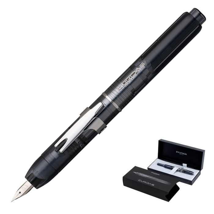 Platinum Curidas Extra Fine Graphite Smoke Fountain Pen PKN-7000#7-1