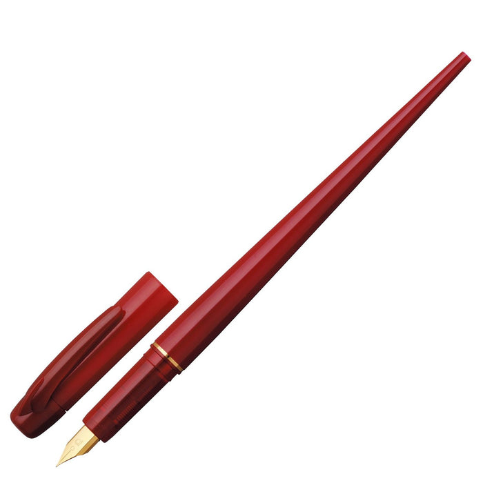 桌上白金鋼筆套裝，紅色，帶超細筆尖 - Dpq-700A#10-1
