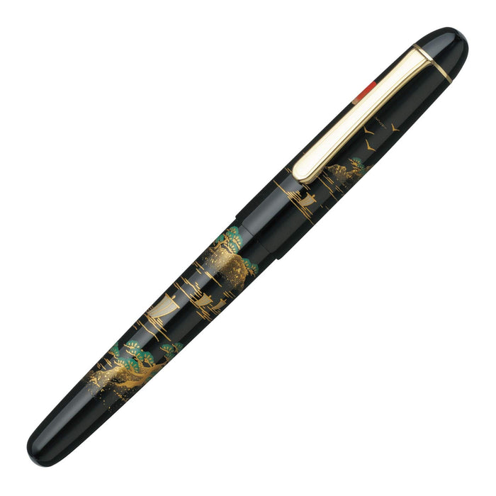 白金 3776 世纪山水细尖钢笔 PNB-30000B 84-2 两用常规进口