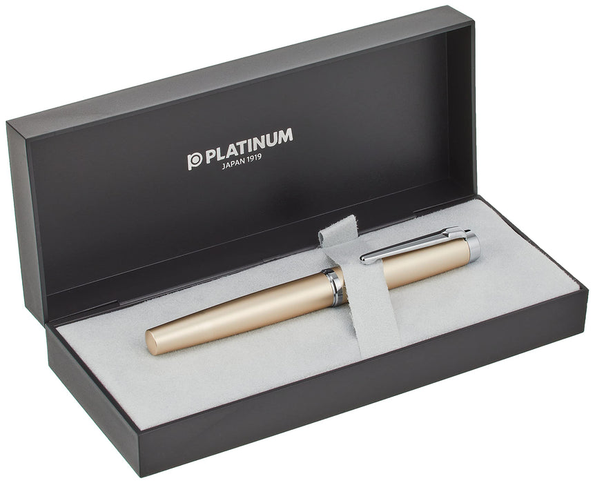 Platinum Procion Luster Champagne Gold Fountain Pen Fine Point Dual-Use PNS-8000 78-2