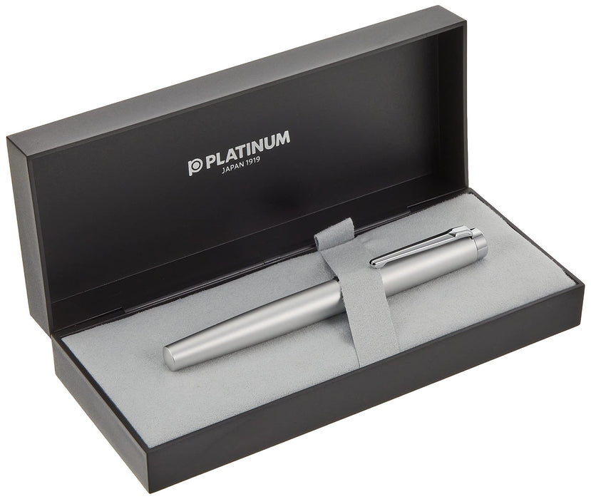 Platinum Fountain Pen Procion Luster Satin Silver Fine Point Dual-Use PNS-8000