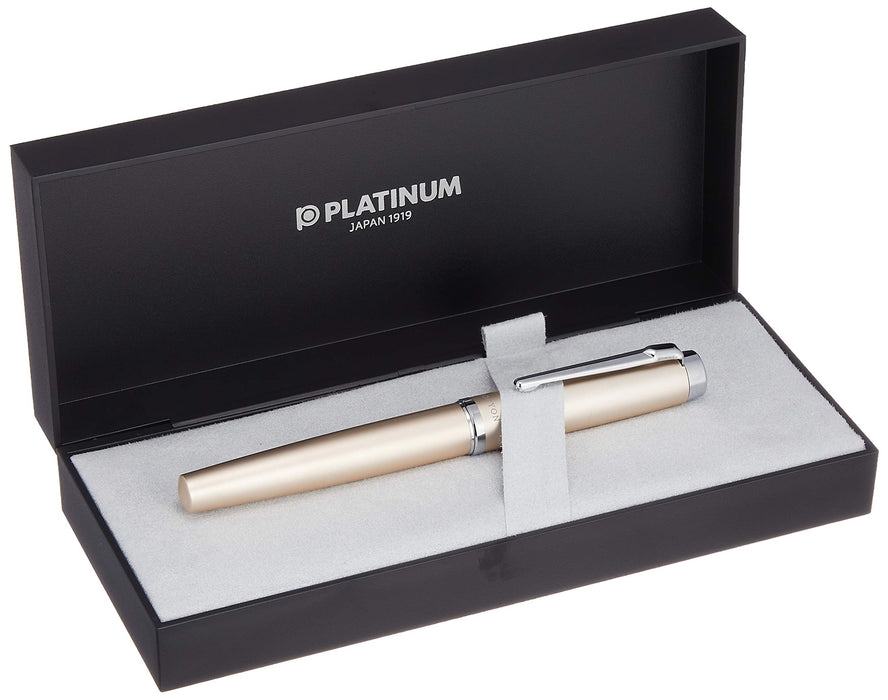 Platinum Fountain Pen Medium Nib Dual-Use Champagne Gold Regular Import Pns-8000 78-3