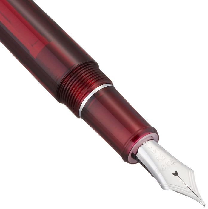 白金钢笔 3776 Century 中号笔尖镀铑酒红色 PNB-18000CR 两用