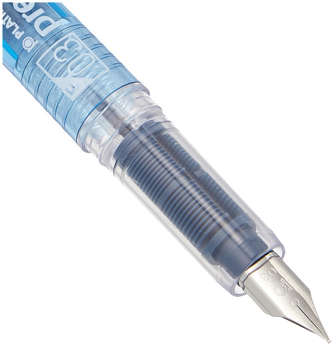 Fine Point Platinum Fountain Pen Preppy Blue Black Model PSQ-300 #3-2