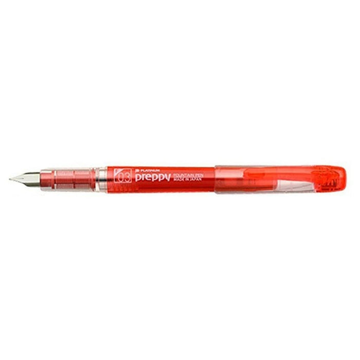 Platinum Fountain Pen Preppy Red Fine Point PSQ-300#11-2 - Office Writing Tool
