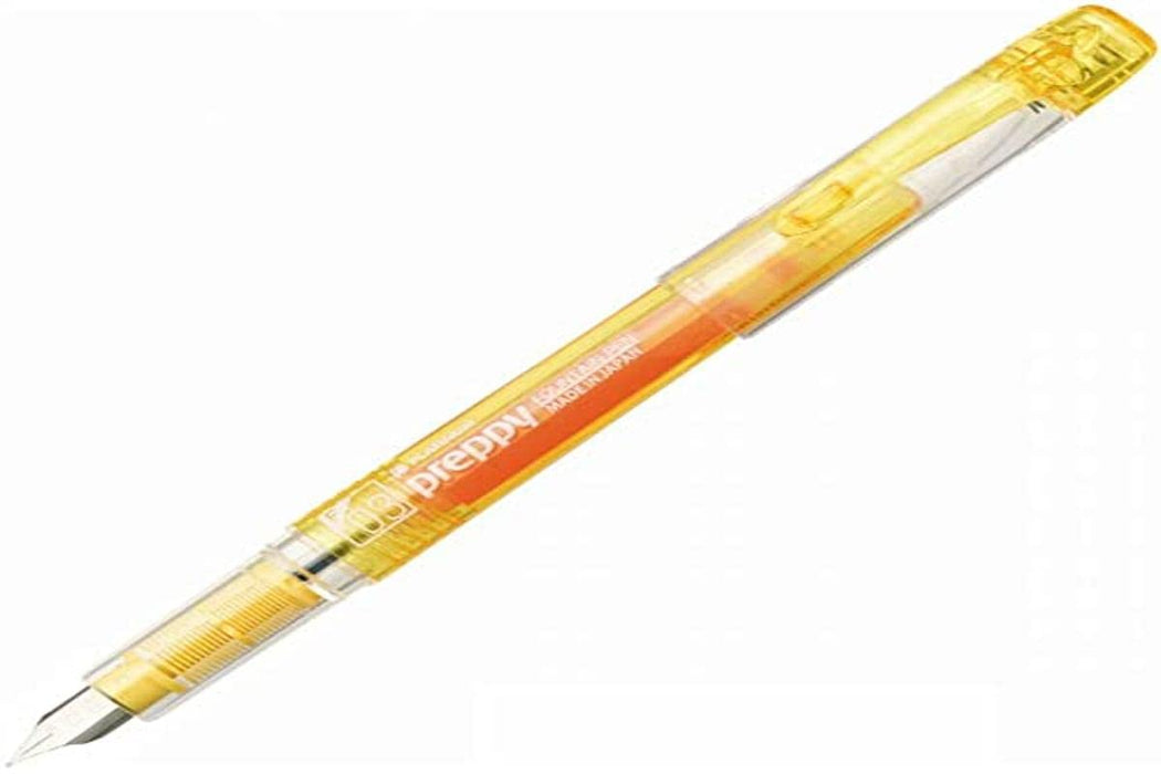 Fine Point Platinum 钢笔 Preppy Yellow PSQ-300#30 - 优质书写工具