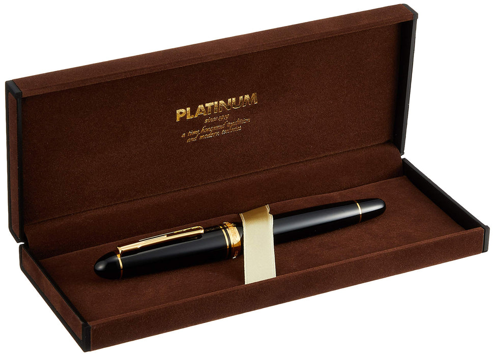 Platinum Brand President Black Medium Point Fountain Pen PTB-20000P#1-3
