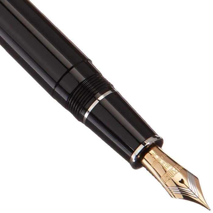 白金钢笔 - 总统黑色中尖 PTB-25000PR