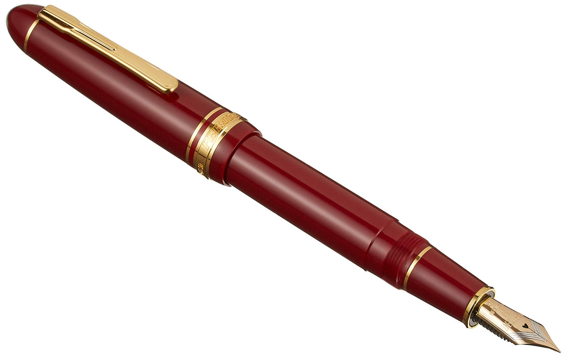 Platinum Fountain Pen President Edition - Wine Red Extra Fine PTB-20000P#10-1