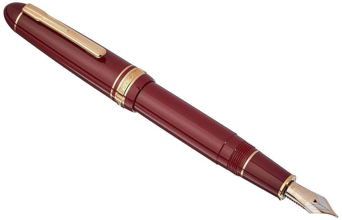 白金钢笔总统中笔尖酒红色 - PTB-20000P#10-3