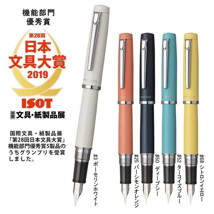 Platinum Procion #3 中号笔尖钢笔（瓷白色）