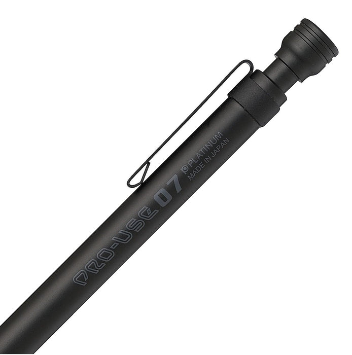 Platinum Fountain Pen Professional Mechanical Pencil 0.7 Matte Black - MSDB-1500C