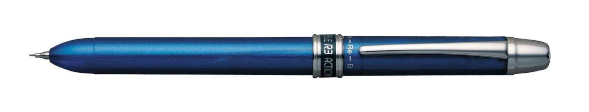 白金多功能鋼筆雙動金屬藍色型號 Mwb-800Rs