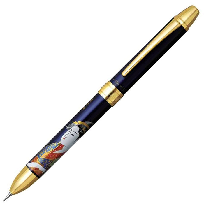 白金鋼筆多功能雙動現代 Makie Utamaro 藍色 Mwb-3000Rm