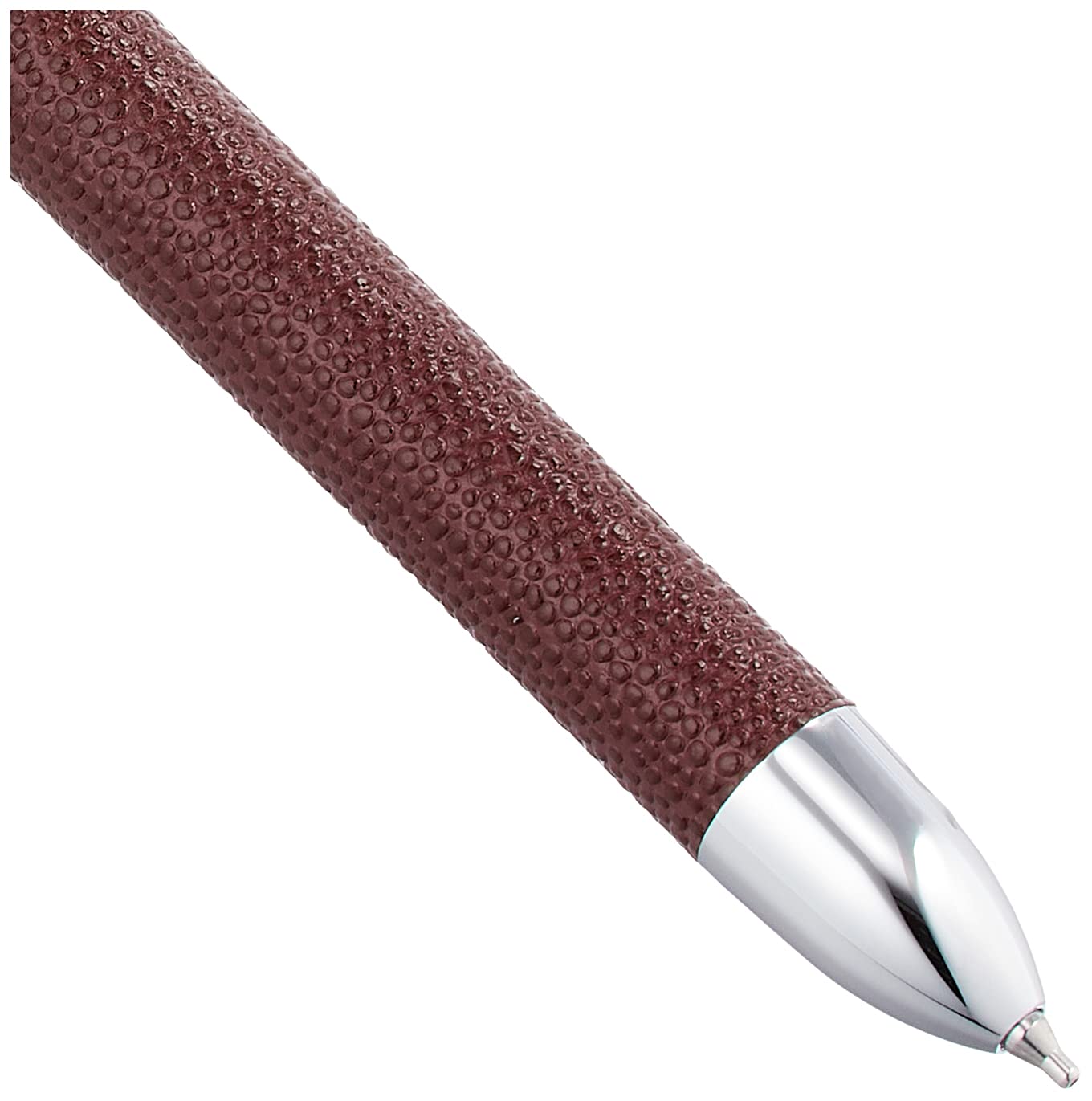 Platinum Multifunctional Fountain Pen Double 3 Action Sarabo Embossed Cowhide Wrap Wine Mwbl-3000S#10
