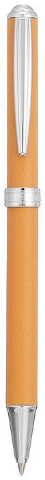 白金钢笔 BSL-3400 米色真牛皮油性圆珠笔