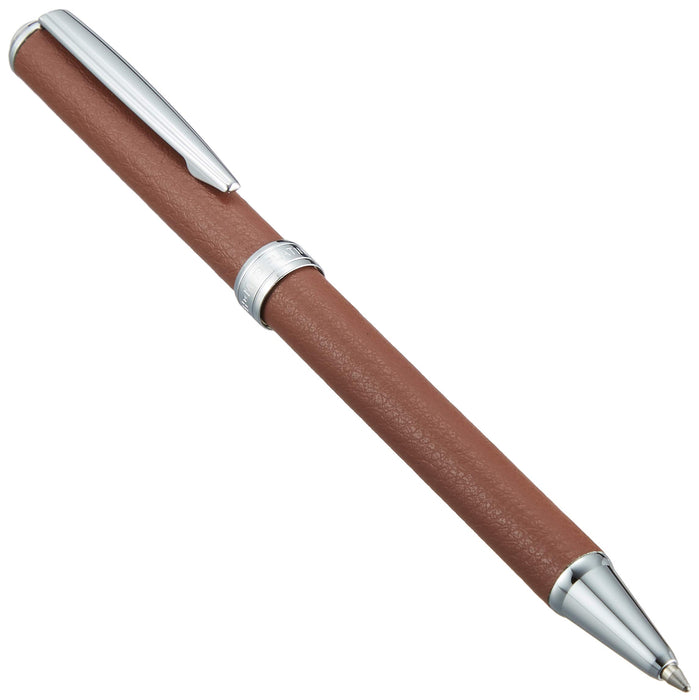 Platinum Fountain Pen Bsl-3400#62 - Genuine Cow Leather Camel - Oil-Based Ballpoint Pen