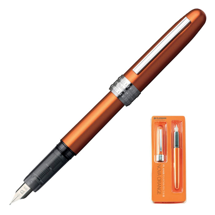 Platinum Plaisir Pgb-1000#25 Fountain Pen in Nova Orange