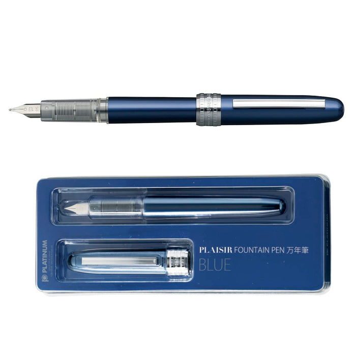 Platinum Brand Plaisir Pgb-1000#56 Blue Fountain Pen - High-Quality Ink Dispenser