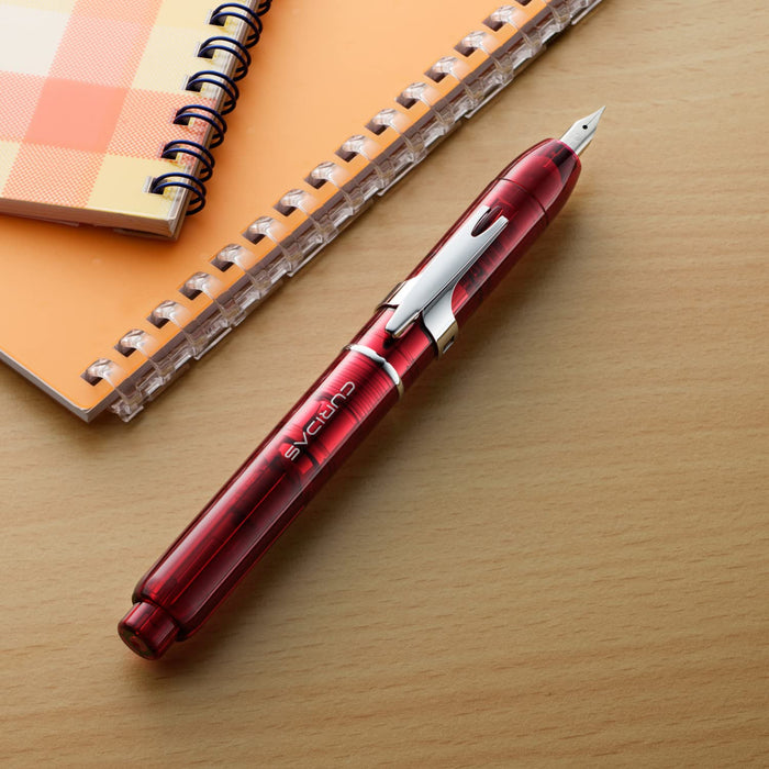 Platinum Curidas 可伸缩大红色钢笔细笔尖爱汉字贴纸 5.5x0.56 英寸