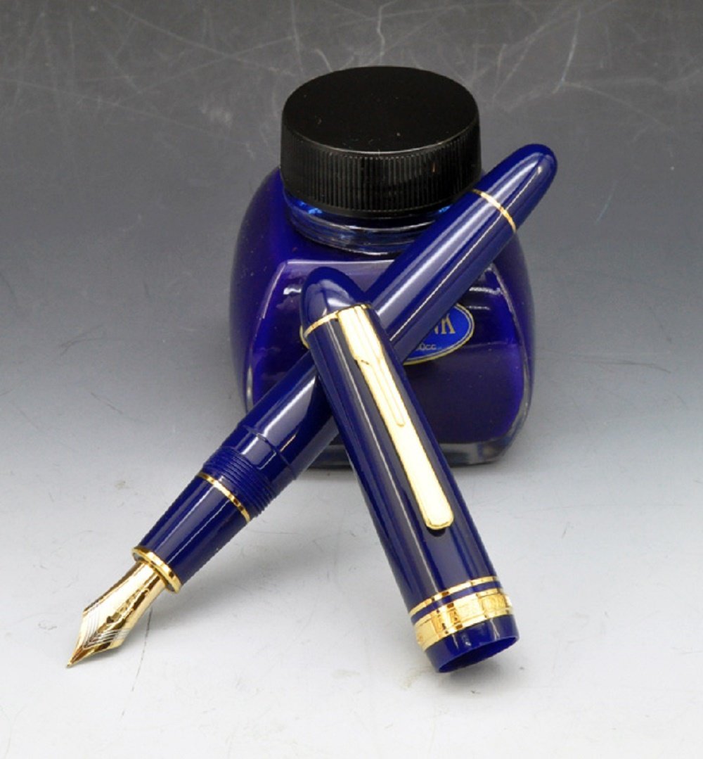 Platinum President Blue Fountain Pen PTB-20000P 59 - Thin Writing Point