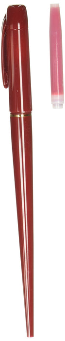 Platinum DPQ-700A#10 Fountain Pen with Sleek Red Body Design