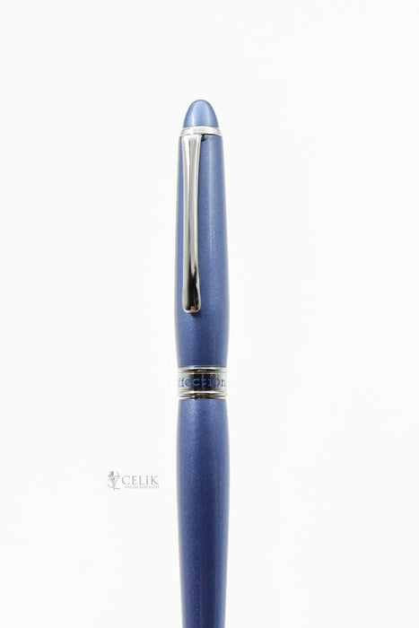 鉑金鋼筆 Paf5000 - 細軸光滑金屬藍色表面