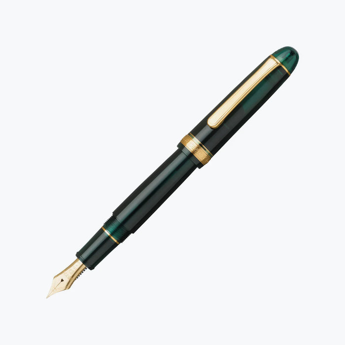 Platinum Fountain Pen - #3776 Century Laurel Green Extra Fine - PNB-15000#41-1