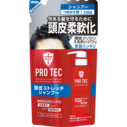 Pro Tec Scalp Stretch Shampoo Refill 230G - Quasi-Drug Formula