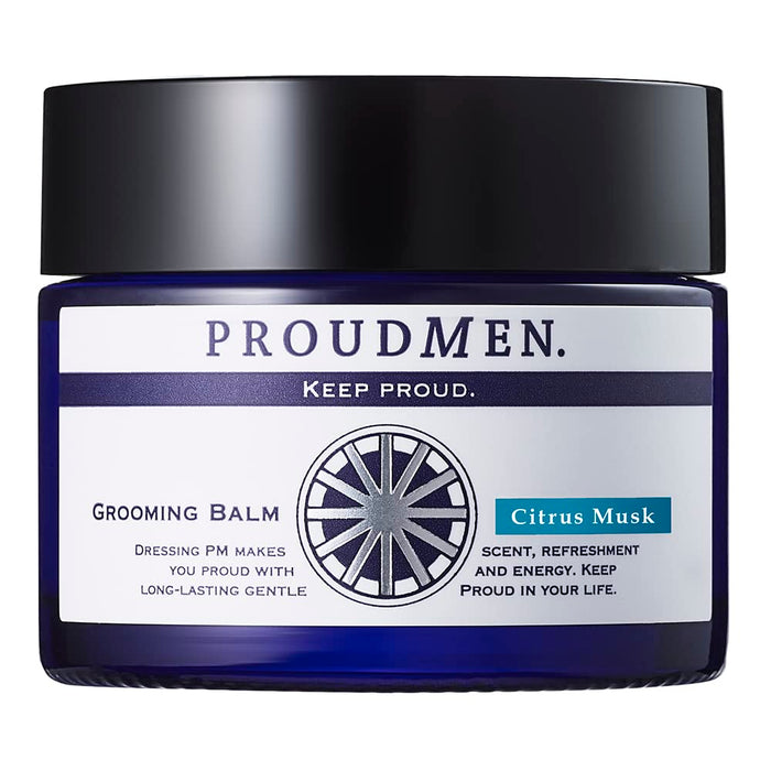 Proudmen. Citrus Musk Solid Perfume for Men - 40G Fragrance Grooming Balm