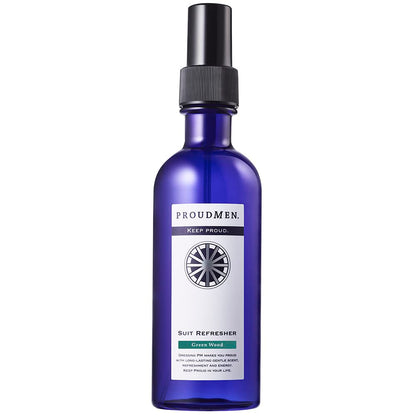 Proudmen. Fabric Spray Suit Refresher 200Ml Green Wood Scent for Fresh Fabric